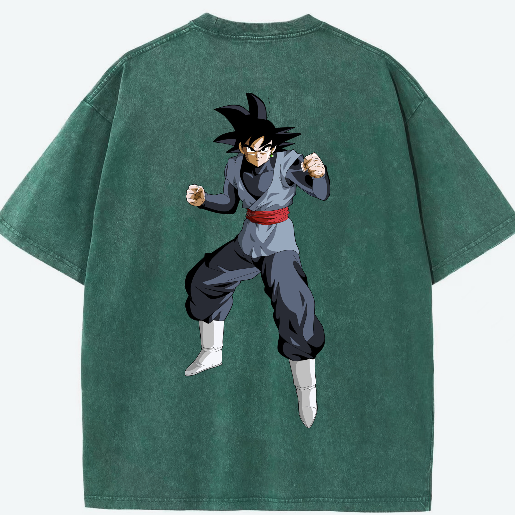 （画像用） ドラゴンボール ベジータ四世（Bejīta Yonsei）DRAGON BALL Vegeta IV 綿100% ヴィンテージ風 半袖Tシャツ（背面プリント）